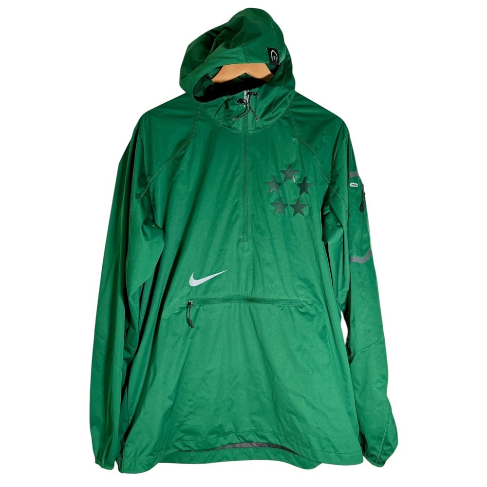 Nike Men's‎ Field General Fly Rush Half Zip Jacket Football Green Large